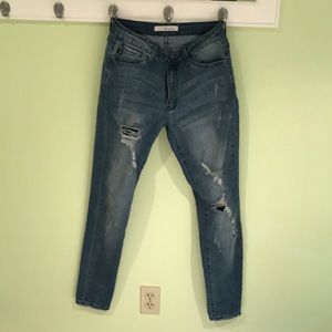 Lightly distressed jeans